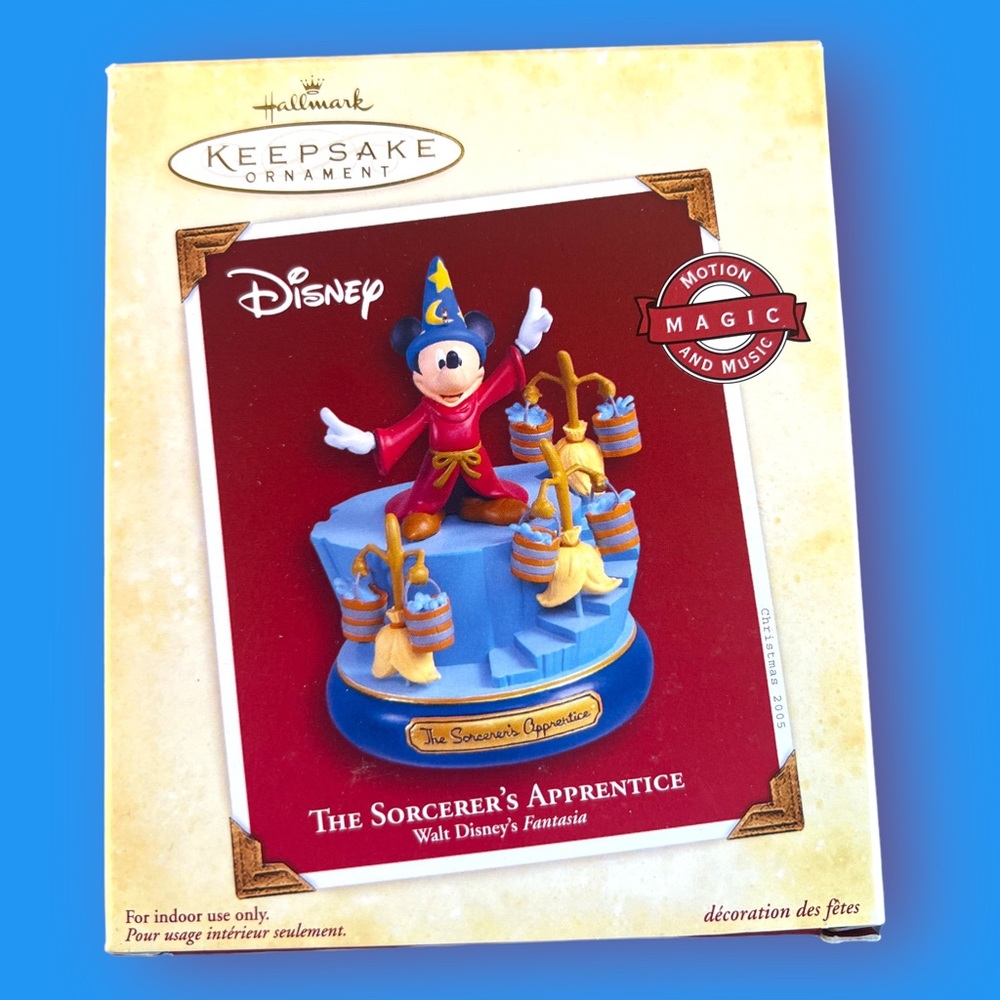 Hallmark Disney Mickey Mouse The Sorcerer's Apprentice Christmas Ornament 2005